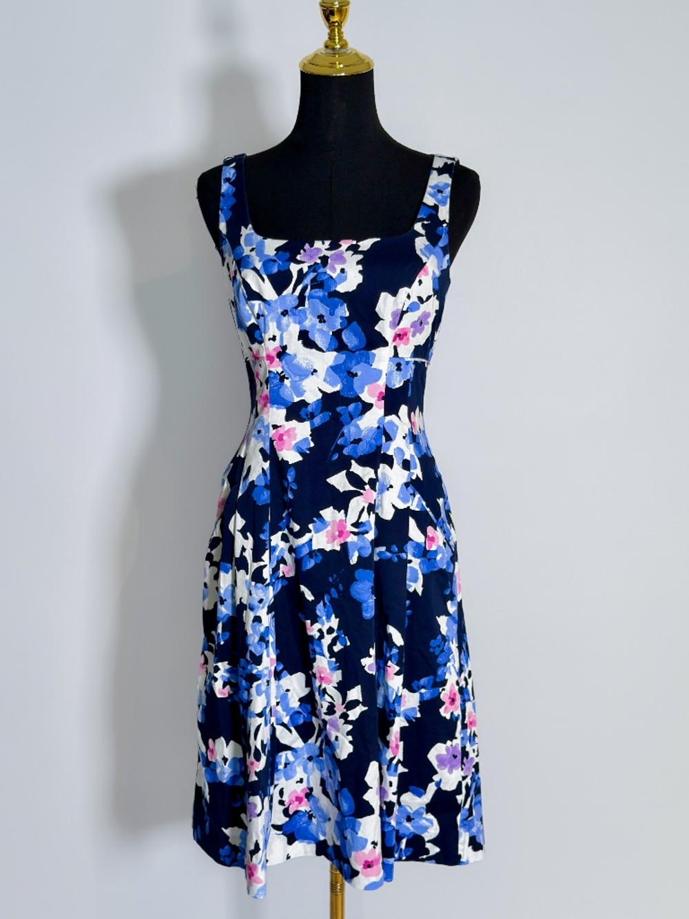 Ralph Lauren Floral Fit‑and‑Flare Dress – Size 4